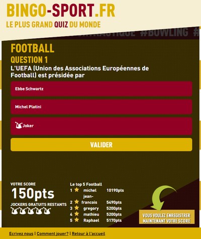 Quiz Football - testez vos connaissances à l'occasion de l'Euro 2016